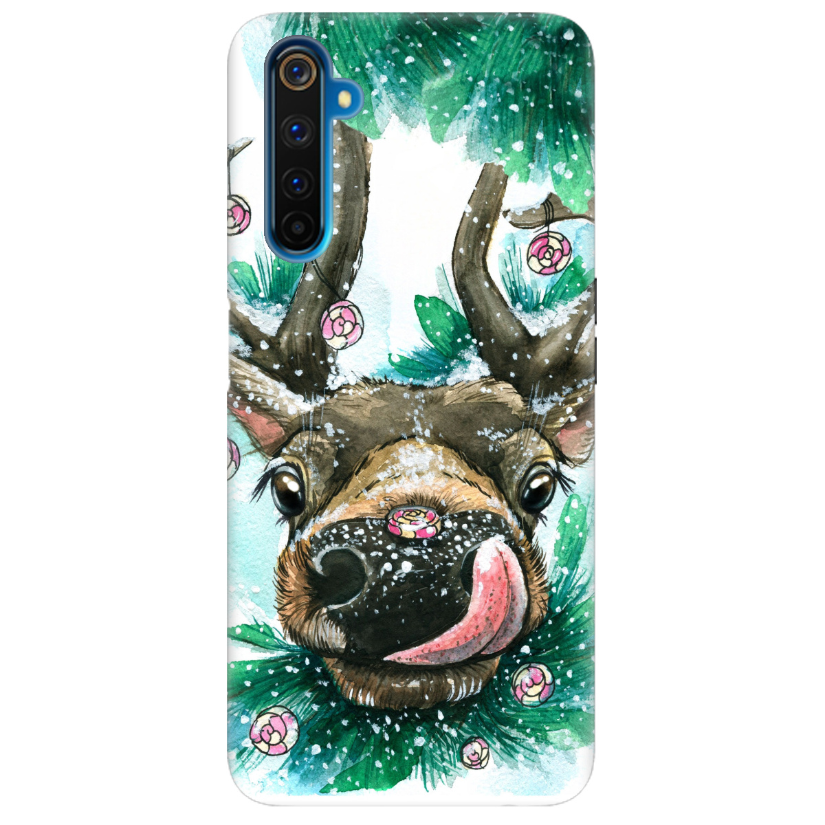 Чохол для Realme 6 Pro Сute deer - фото 1 - Чохли для телефонів